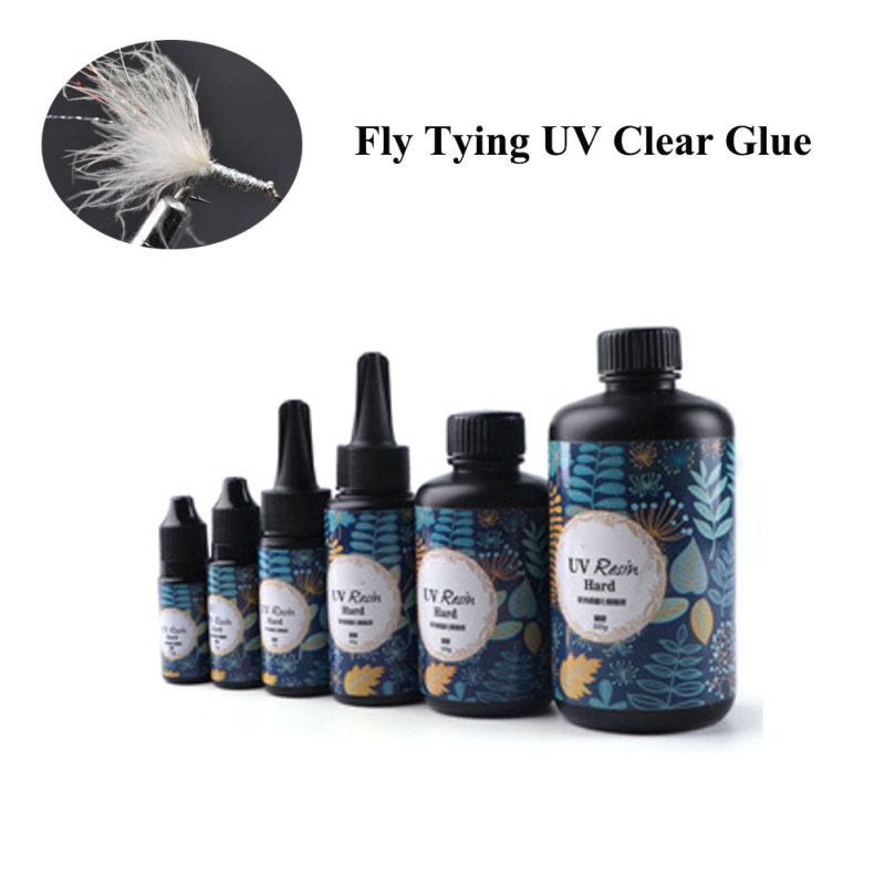 Fishing Lure Making Kit - เครื่องประดับ DIY กาวเรซิน UV แบบแห้งเร็วสำหรับตกปลากาวรอกฟลายคริสตัลทรงหยดน้ำใสไหลแบบแข็งแห้งเร็ว