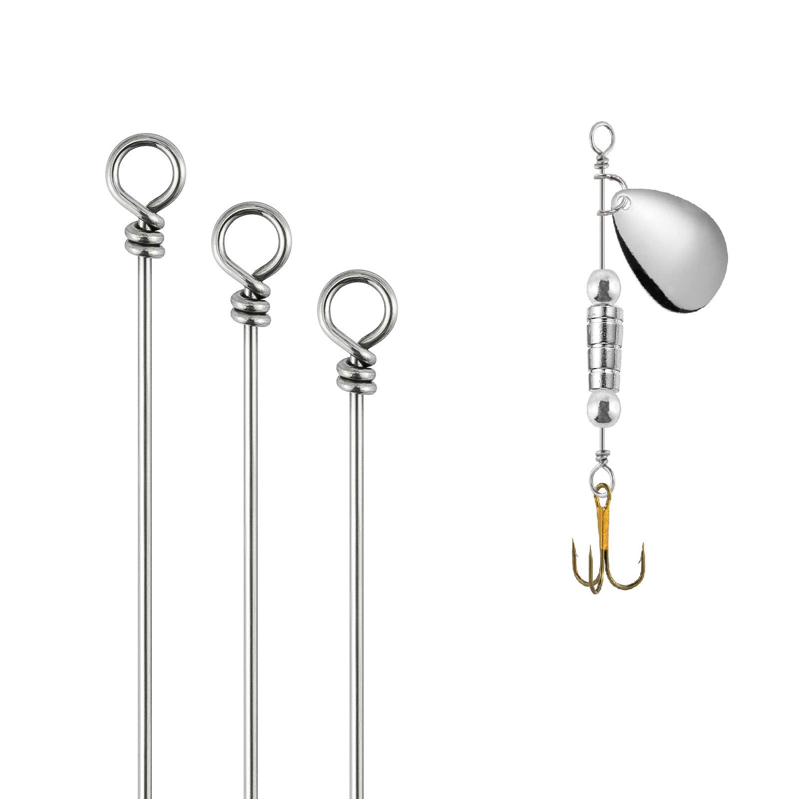 Fishing Lure Spinner - 30/100pcs โตเกียว RIG SPINNER Lure ทําเพลาสําหรับตกปลา
