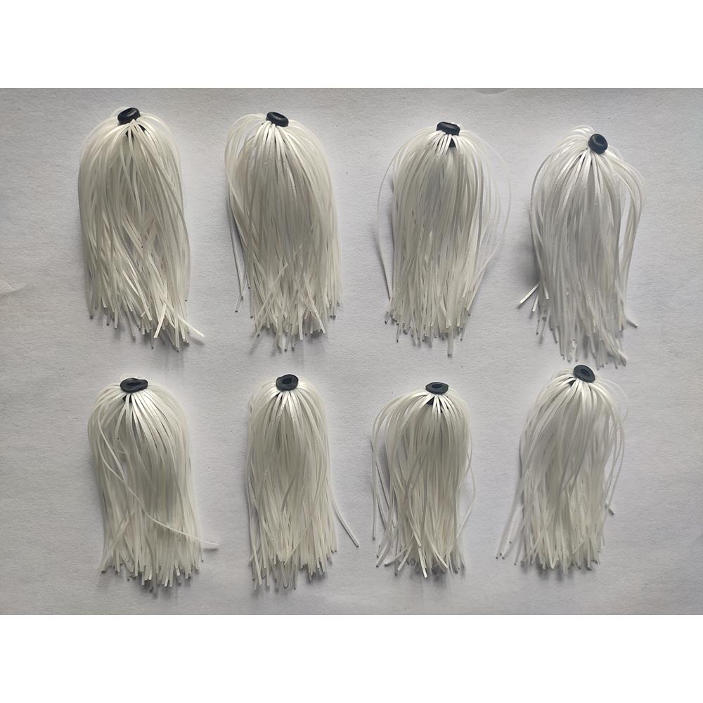 Fishing Lure Buzzbait - 8 ม้วน 50 เส้น กระโปรงจิ๊กซิลิโคน อุปกรณ์ตกปลา