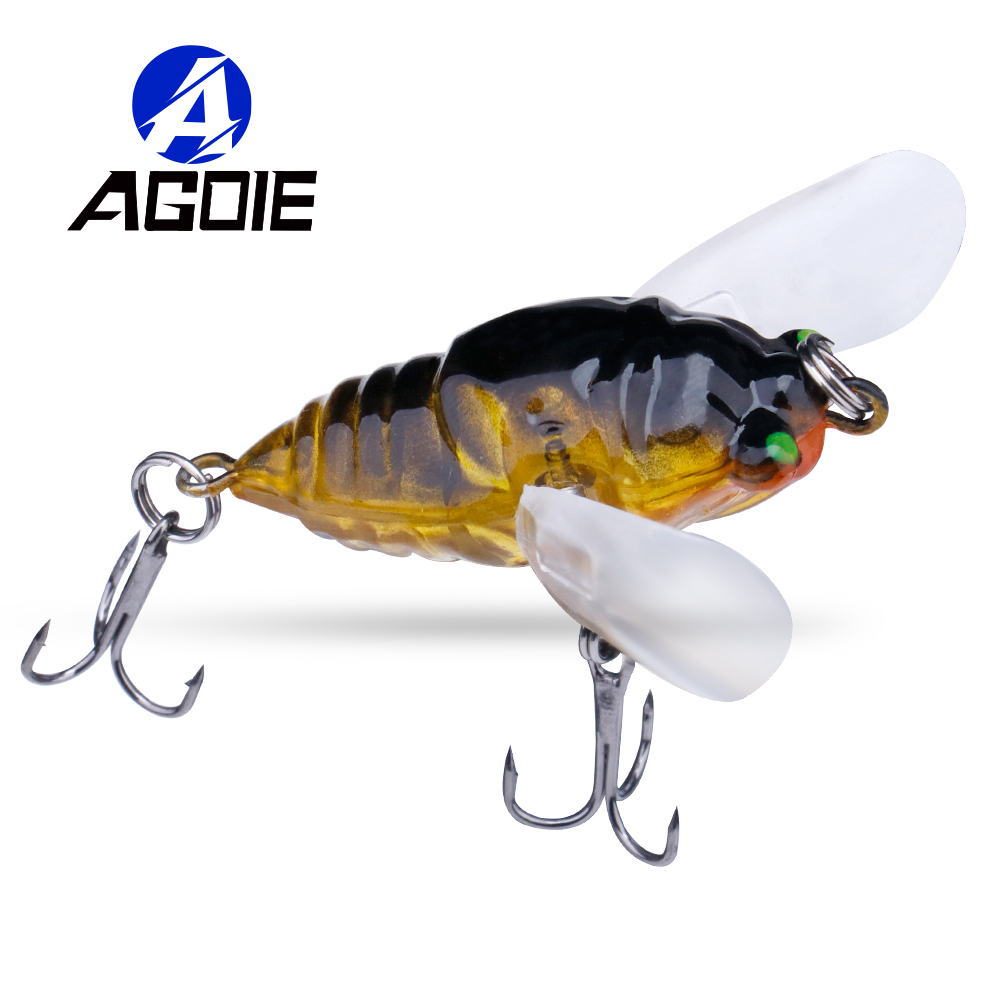 Fishing Lure Popper - Agoie 6.5g 5cm Topwater เหยื่อปลอม, เหยื่อปลอมมีปีกเหยื่อล่อปลาเข้มเรืองแสงเหมือนจริง