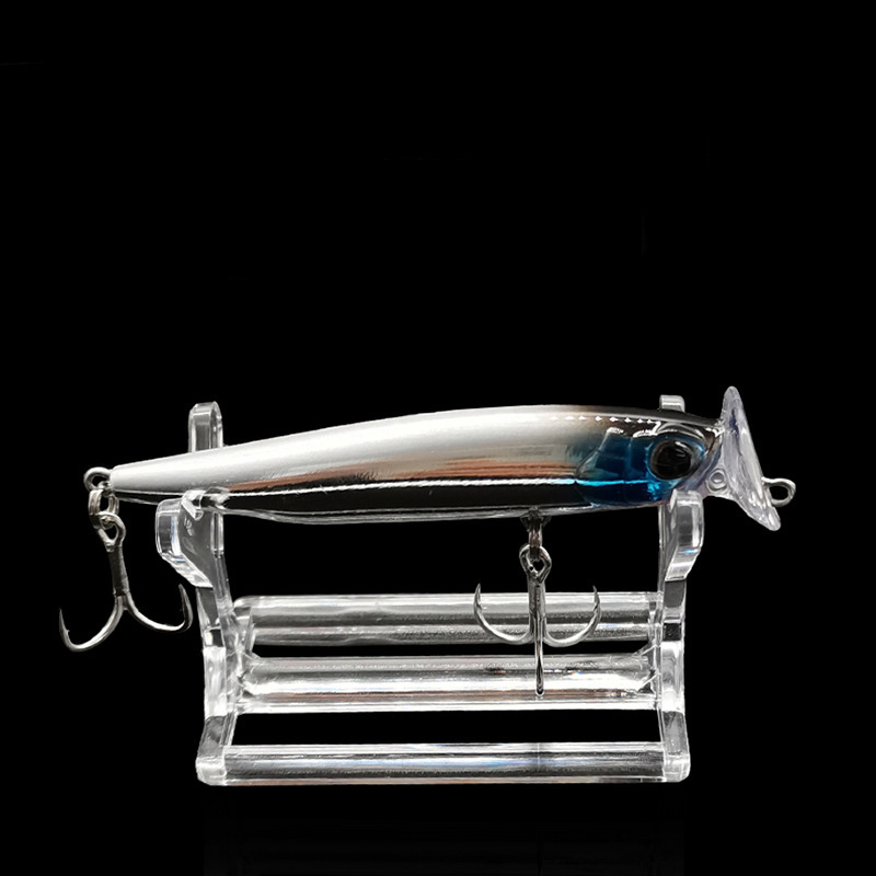 Fishing Lure Kit - ชั้นวางเหยื่อตกปลา 1 ชิ้น ทำจากพลาสติก สำหรับโชว์เหยื่อตกปลา ชั้นวางของตกแต่งร้านค้า