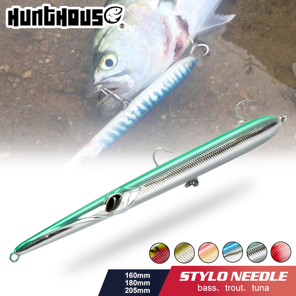 Fishing Lure Topwater - เหยื่อตกปลา Hunthouse แบบเข็ม สำหรับตีไกล รุ่น Pencil