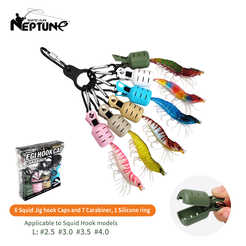Fishing Lure Kit - ใหม่ปลาหมึก Jig เหยื่อชุดป้องกัน 6 ชิ้น Webfoot