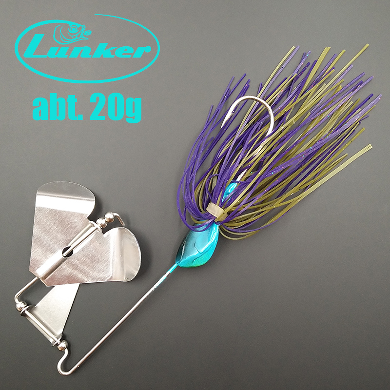 Fishing Lure Buzzbait - เหยื่อปลอมแบบหมุน Lunker Spinner Baits ของ wusanban