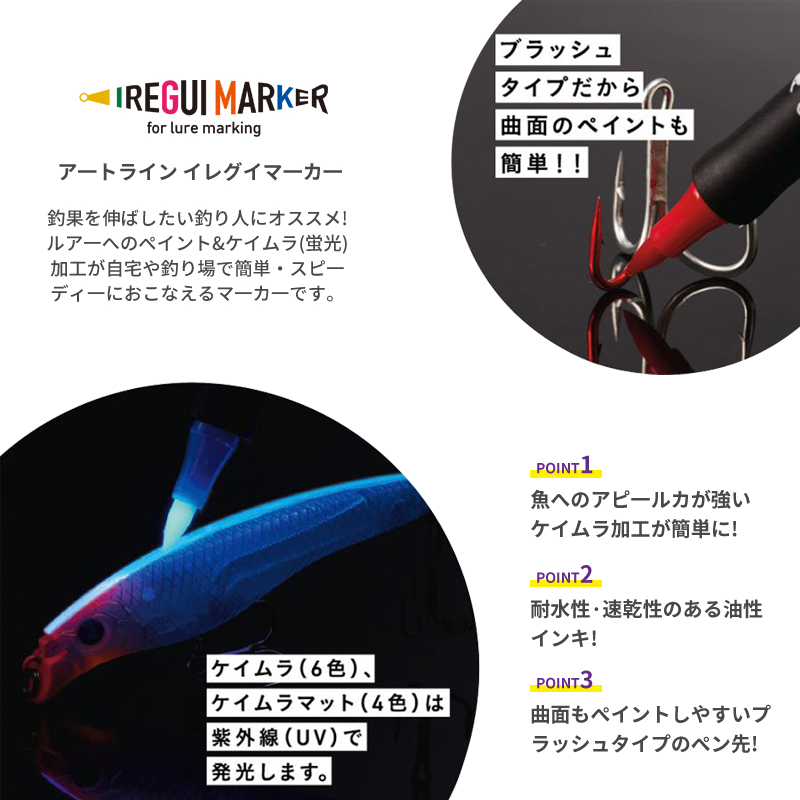ปากกาสีเรืองแสง UV สำหรับตกปลา - Fishing Lure Kit บทวิจารณ์และราคา