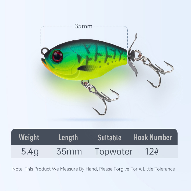 เหยื่อล่อปลาเหยื่อปลอมชนิดแข็ง - Fishing Lure Popper บทวิจารณ์และราคา