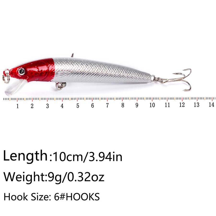 10PCS Jerkbait Minnow Swimbait - Fishing Lure Swimbait บทวิจารณ์และราคา