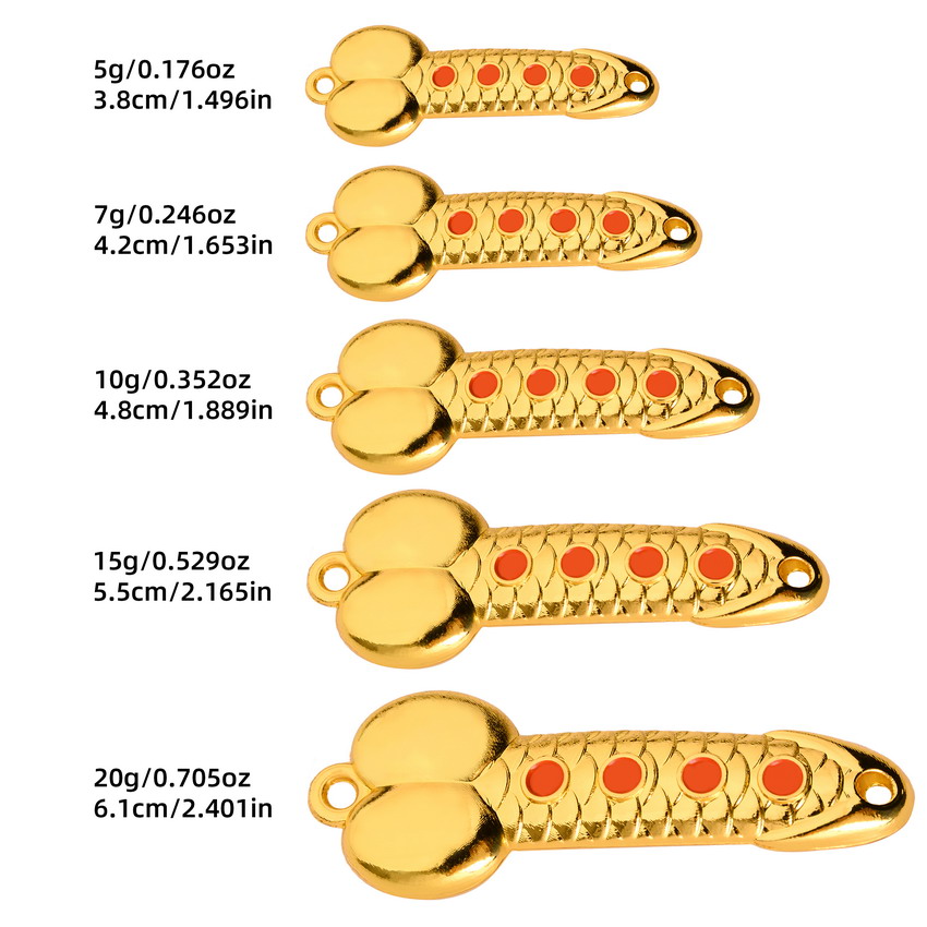 เหยื่อตกปลาโลหะทรงอวัยวะเพศชาย - Fishing Lure Spoon บทวิจารณ์และราคา