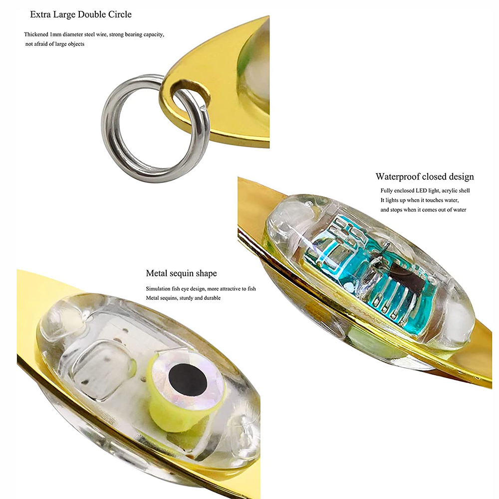 Pro beros ไฟตกปลา LED ทรงหยดน้ - Fishing Lure Spoon บทวิจารณ์และราคา