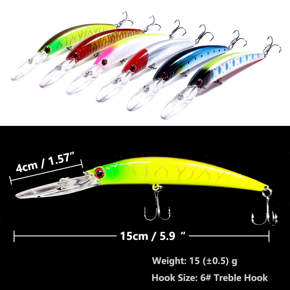 1PCS 15cm 15g ดําน้ําลึก Jerkb - Fishing Lure Jerkbait บทวิจารณ์และราคา