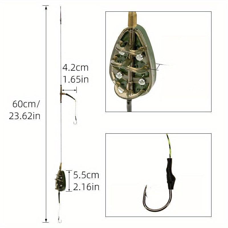 1 PC ปลาคาร์พตกปลา Feeder Kit  - Fishing Lure Kit บทวิจารณ์และราคา