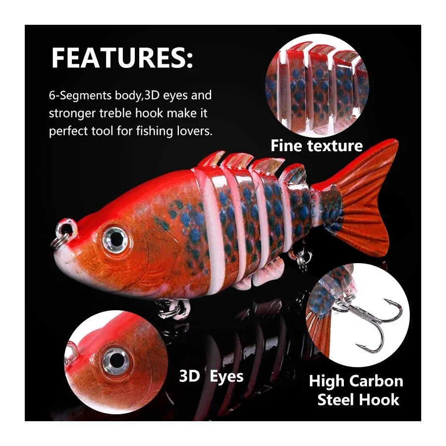 เหยื่อตกปลาแบบสมจริง 1 ชิ้น ขน - Fishing Lure Popper บทวิจารณ์และราคา