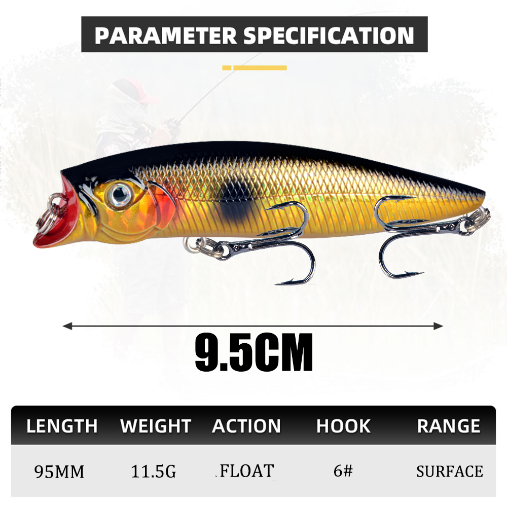 1pcs เหยื่อตกปลาคุณภาพสูง 9.2  - Fishing Lure Topwater บทวิจารณ์และราคา