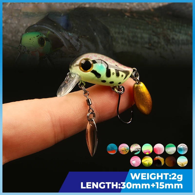 ลอย Micro Crankbaits 30mm2g พื - Fishing Lure Topwater บทวิจารณ์และราคา