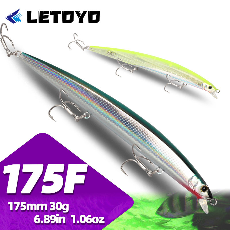LETOYO เหยื่อปลอม 175 มม. 30 ก - Fishing Lure Jerkbait บทวิจารณ์และราคา