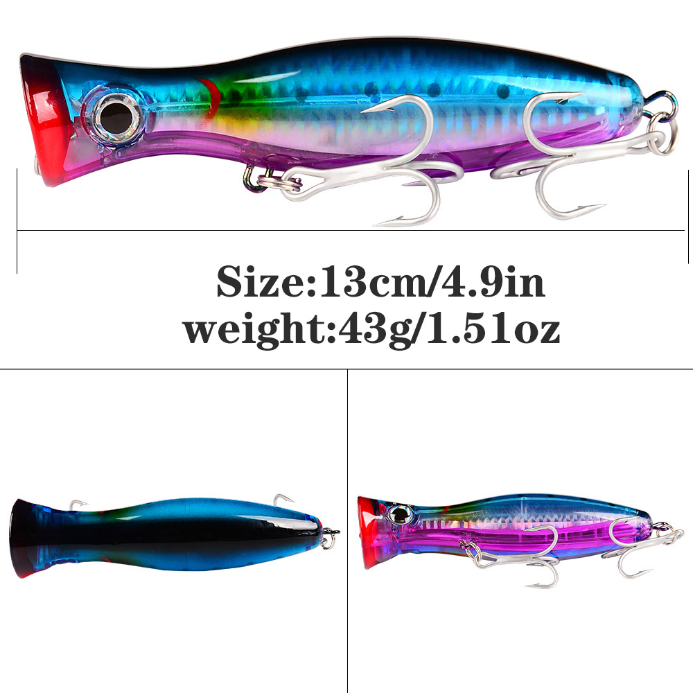 เหยื่อตกปลา PROBEROS 1 ชิ้น ขน - Fishing Lure Popper บทวิจารณ์และราคา
