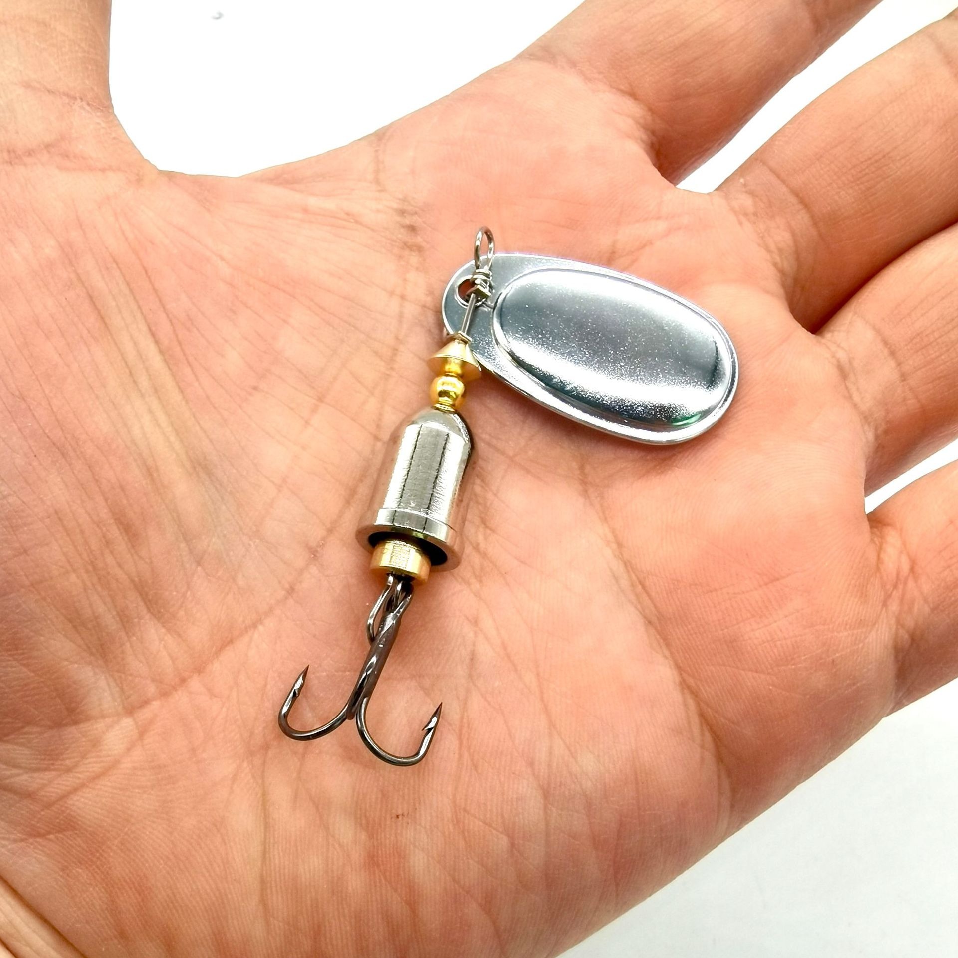 เหยื่อปลอมโลหะแบบหมุน 1 ชิ้น ข - Fishing Lure Blade Bait บทวิจารณ์และราคา