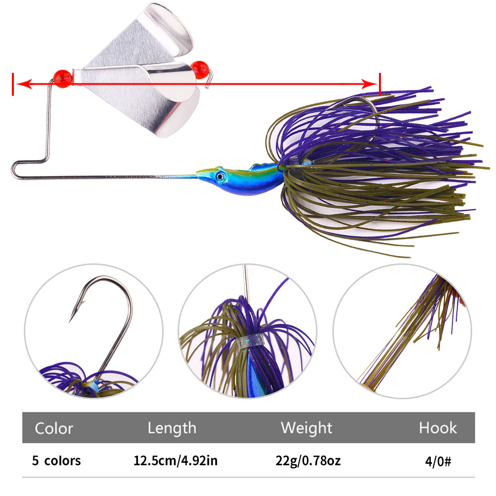 เหยื่อตกปลา Buzzbait 22 กรัม พ - Fishing Lure Blade Bait บทวิจารณ์และราคา