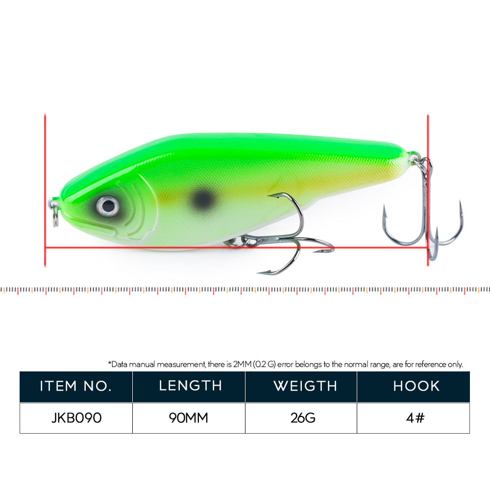 เหยื่อปลอม Hanlin NEW Glide Je - Fishing Lure Jerkbait บทวิจารณ์และราคา