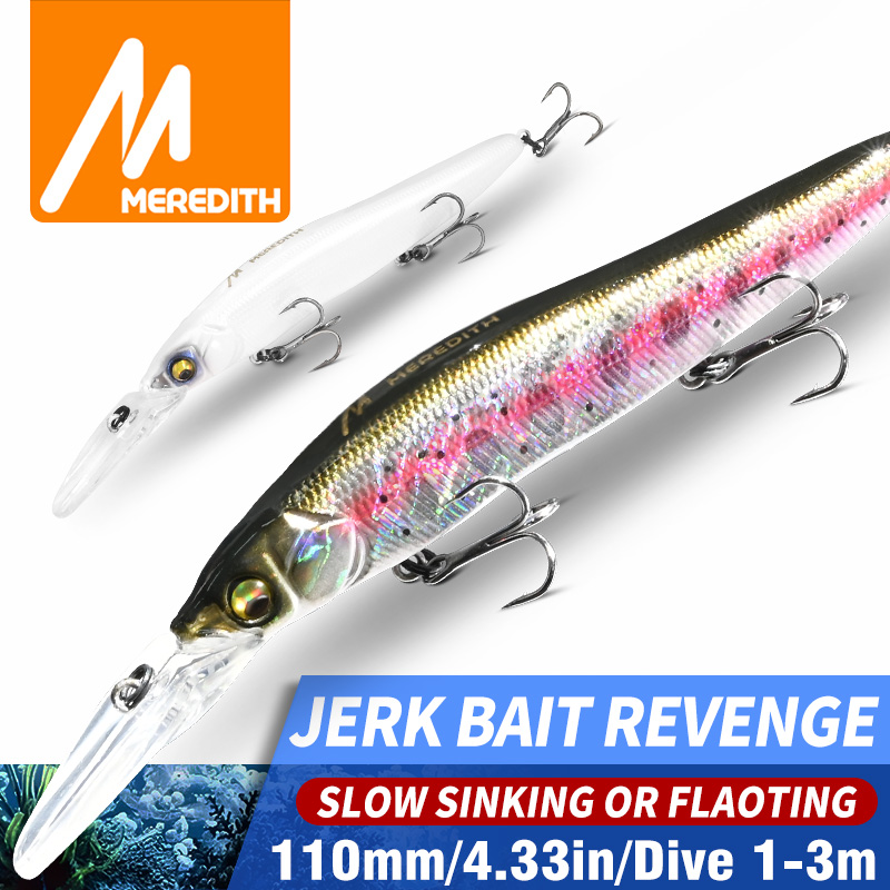 เหยื่อตกปลา MEREDITH Minnow Wo - Fishing Lure Swimbait บทวิจารณ์และราคา