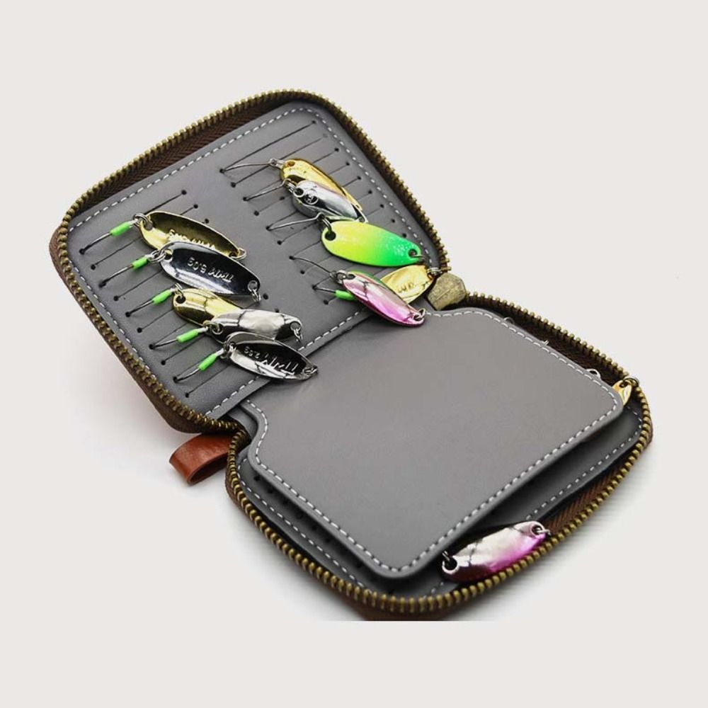 กระเป๋าใส่เหยื่อตกปลาหนัง PU พ - Fishing Lure Spinnerbait บทวิจารณ์และราคา