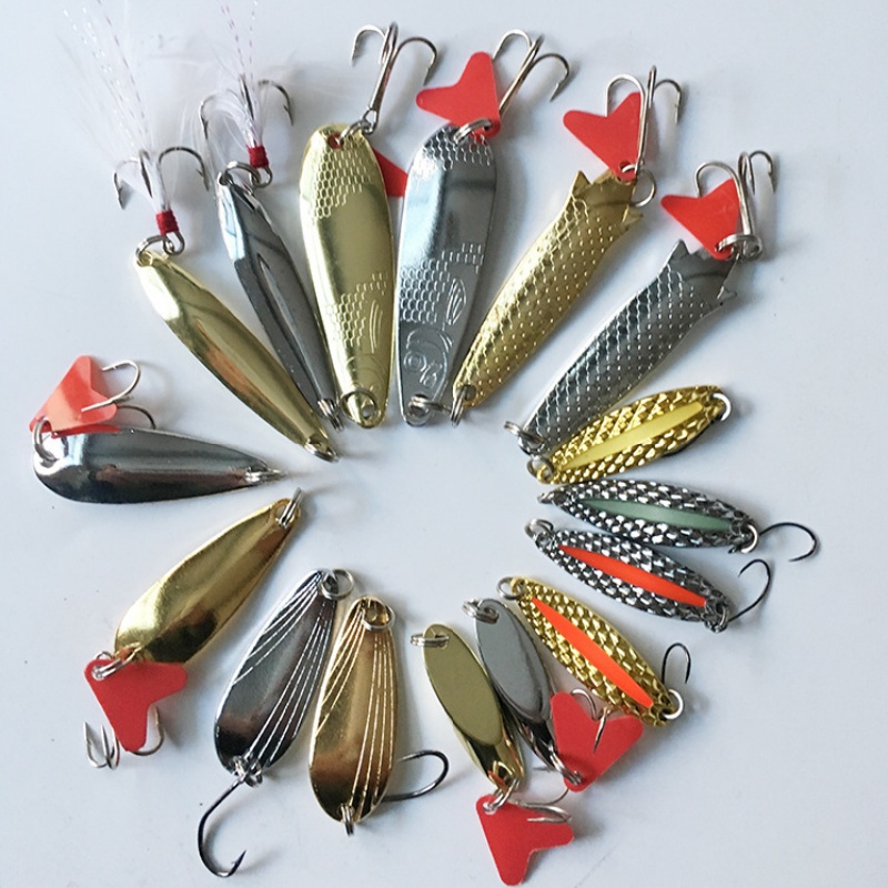 ชุดเหยื่อตกปลา 16 ชิ้น ชุดเหยื - Fishing Lure Spoon บทวิจารณ์และราคา