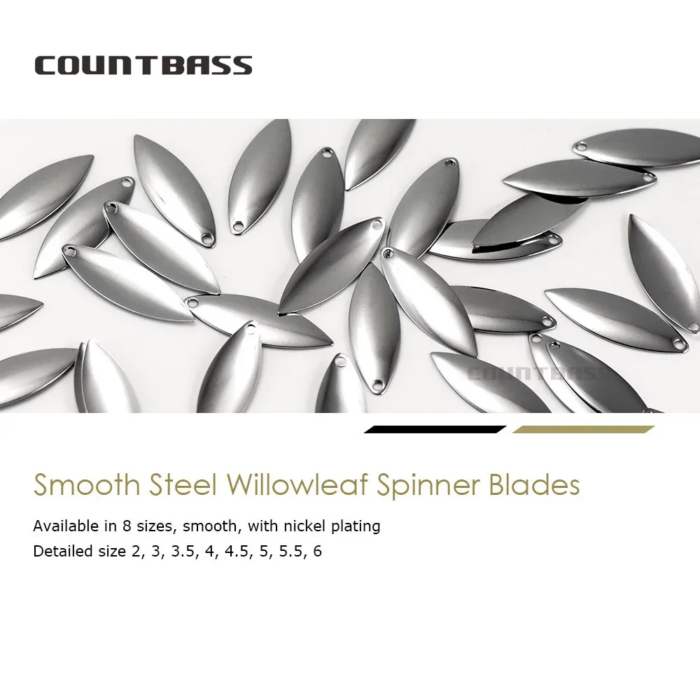 Countbass 50 ชิ้นขนาด 1-6 เหล็ - Fishing Lure Blade Bait บทวิจารณ์และราคา