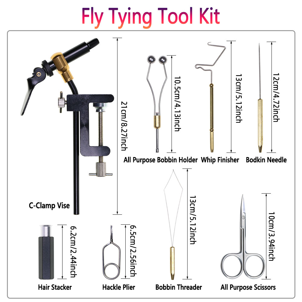ชุดเครื่องมือผูกขนแมลงแบบ C-Cl - Fishing Lure Making Kit บทวิจารณ์และราคา