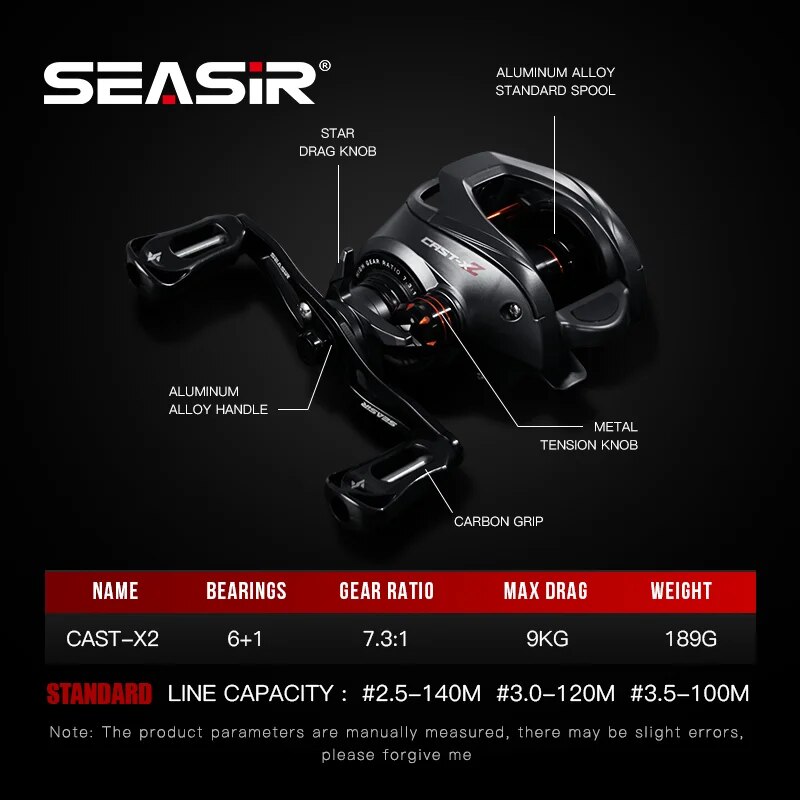 Seasir รอกตกปลา X2หล่อแบบไฮบริ - Kastking Reel Zephyr บทวิจารณ์และราคา
